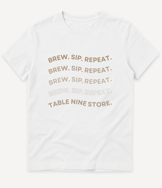 BREW SIP REPEAT T-SHIRT