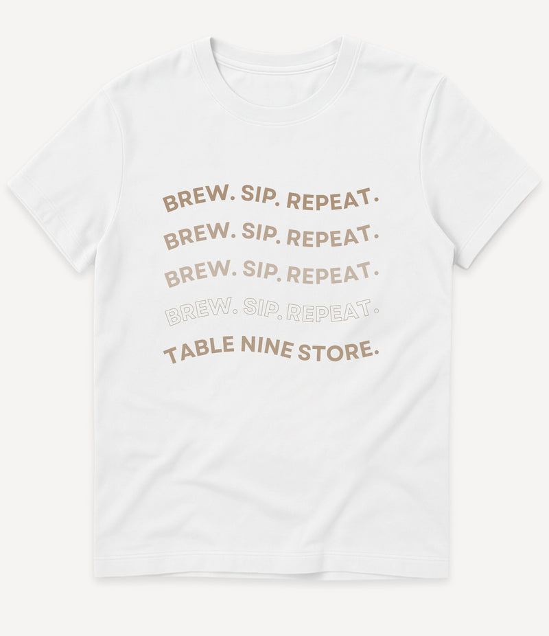 BREW SIP REPEAT T-SHIRT