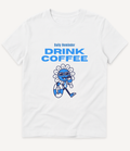 DRINK COFFEE BLUE T-SHIRT - Image 1